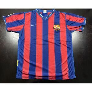 Barcelona 2005-2006‎ Football Soccer Shirt Jersey Size L #13 On Back
